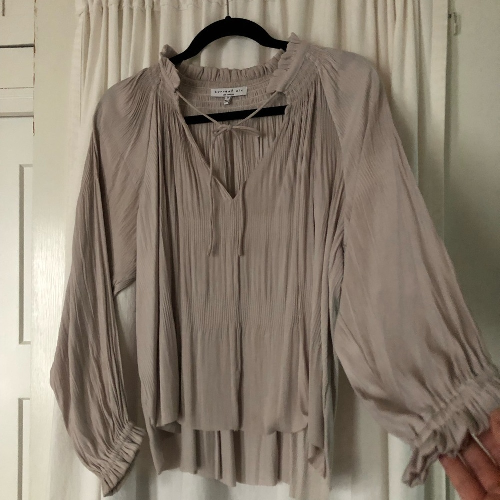 Silky peasant blouse